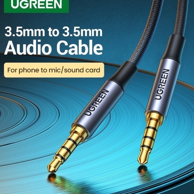 HFQ Ugreen Kabel Jack 4 Pole TRRS Audio Mic for Aux 35mm  Kabel Audio Jack Ugreen 1648  2782  2785