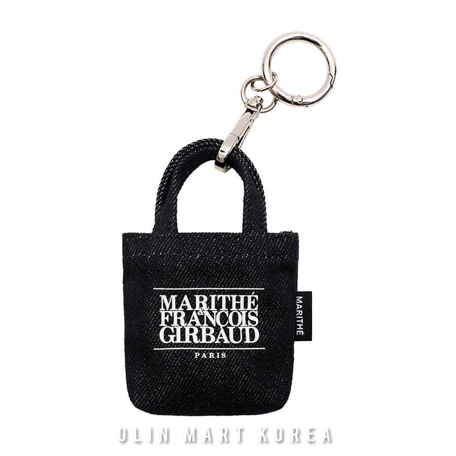 MARITHE CLASSIC LOGO BAG KEYRING dark blue