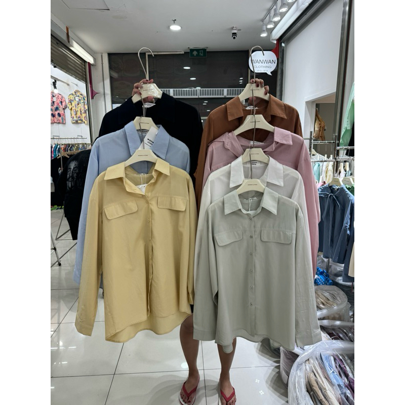 READYSTOCK Wanwan 6127 kemeja top import bangkok
