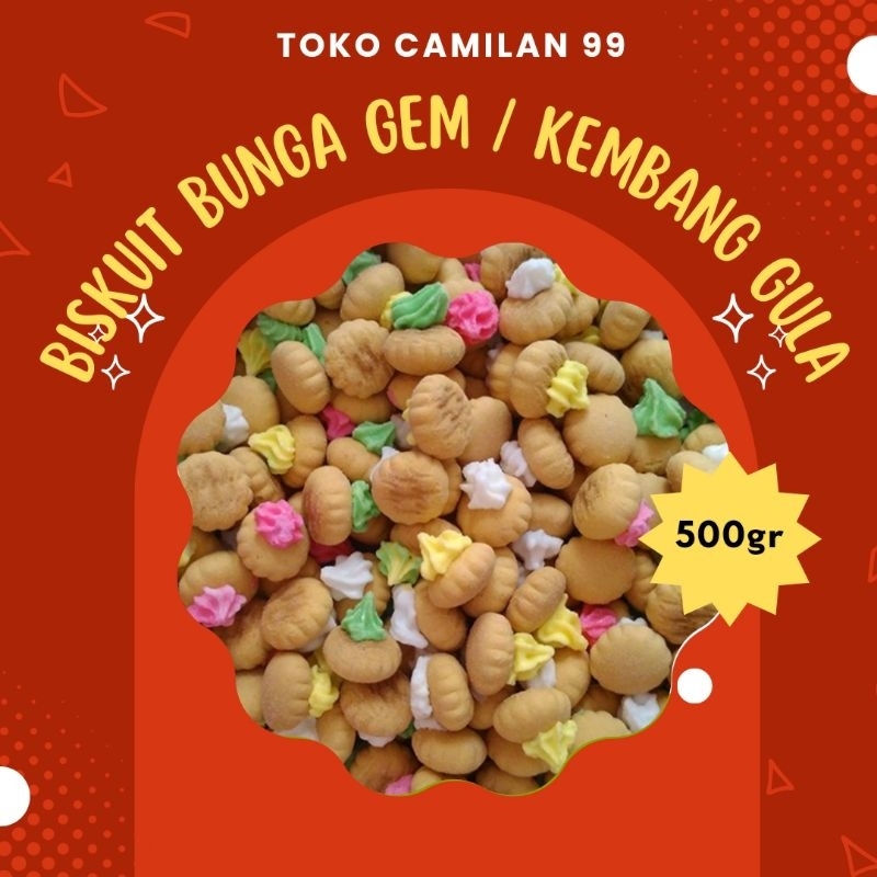 

Biskuit bunga gem 500gr