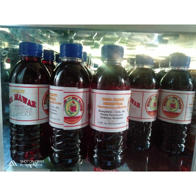 

Syrup Dua Mawar / Sirup khas Martapura Kal Sel / Setrup / Satrup