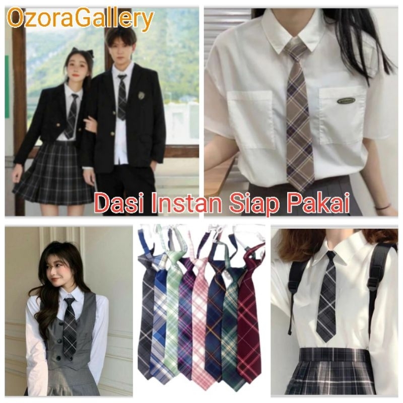 [ DASI WANITA ]  Women Solid Color Neck Tie Dasi College Seifuku JK Uniform
