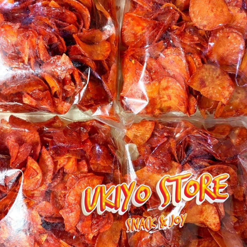 

UKIYO | KERIPIK KRIPIK SINGKONG SAMBALADO KEMASAN 500 GRAM