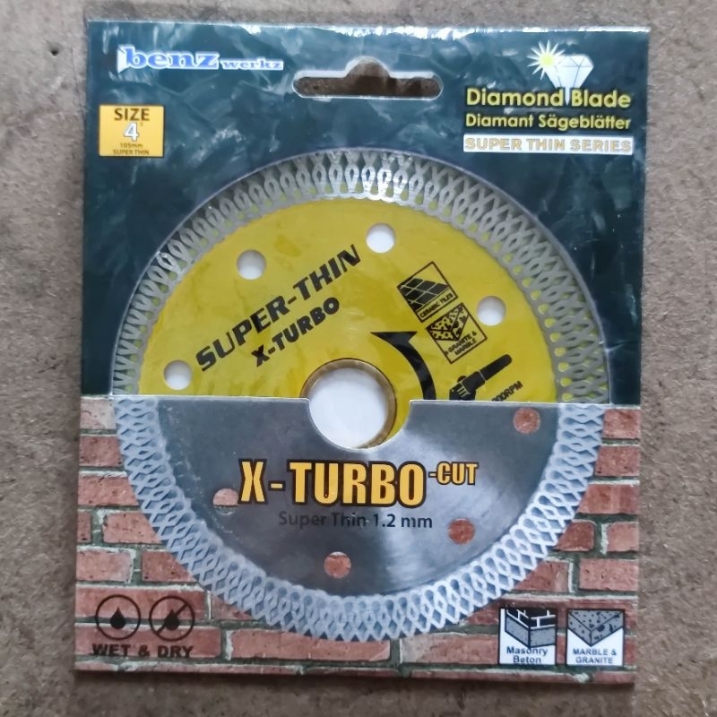 Pisau Potong Keramik Granit Benz X Turbo / Diamond Wheel