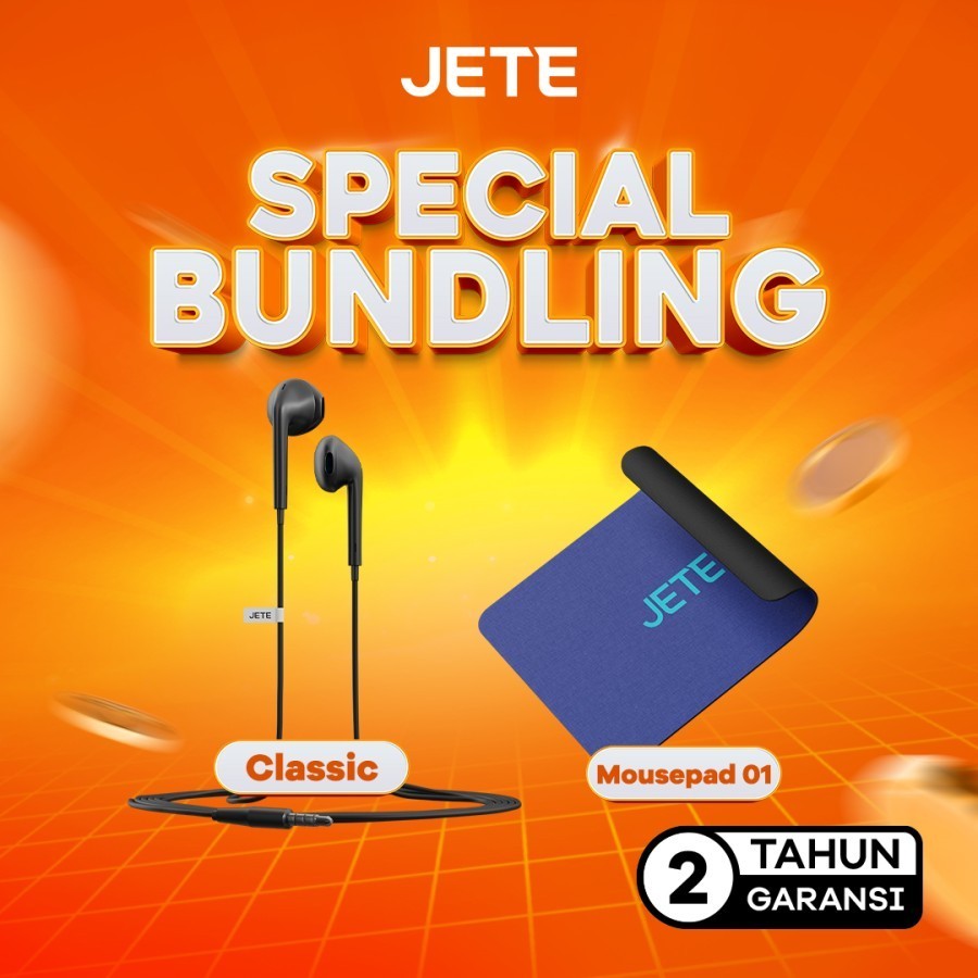 JETE Bundling Headset JETE Classic + Mousepad JETE 01