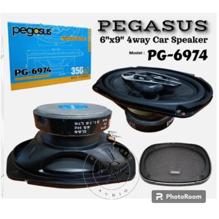 SPEAKER OVAL 4 WAY 350 Watt PEGASUS PG-6974 MAGNET BESAR