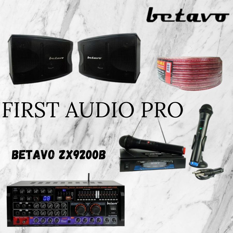 Paket karaoke 15 Betavo BPS4512 + ampli Betavo ZX9200B Original Betavo