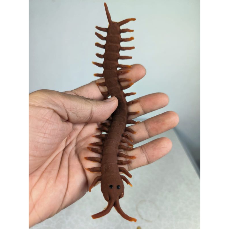 mainan kelabang karet besar 17cm untuk prank