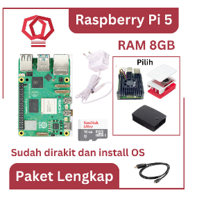 Raspberry Pi 5 8GB Paket Lengkap Siap Pakai UK Pi5 8 GB