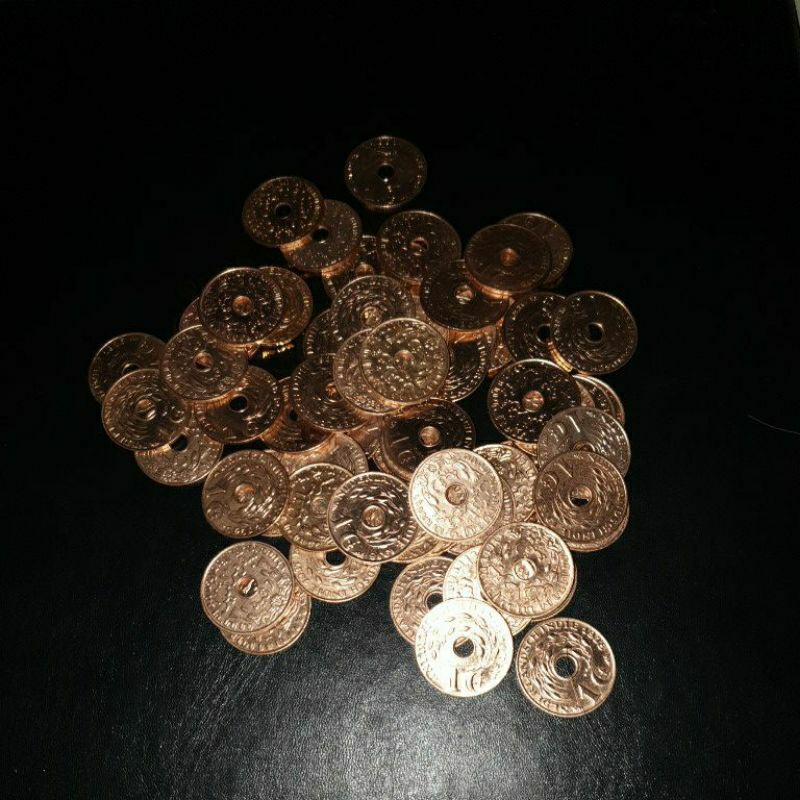 Koin Kuno 1 Cent Bolong