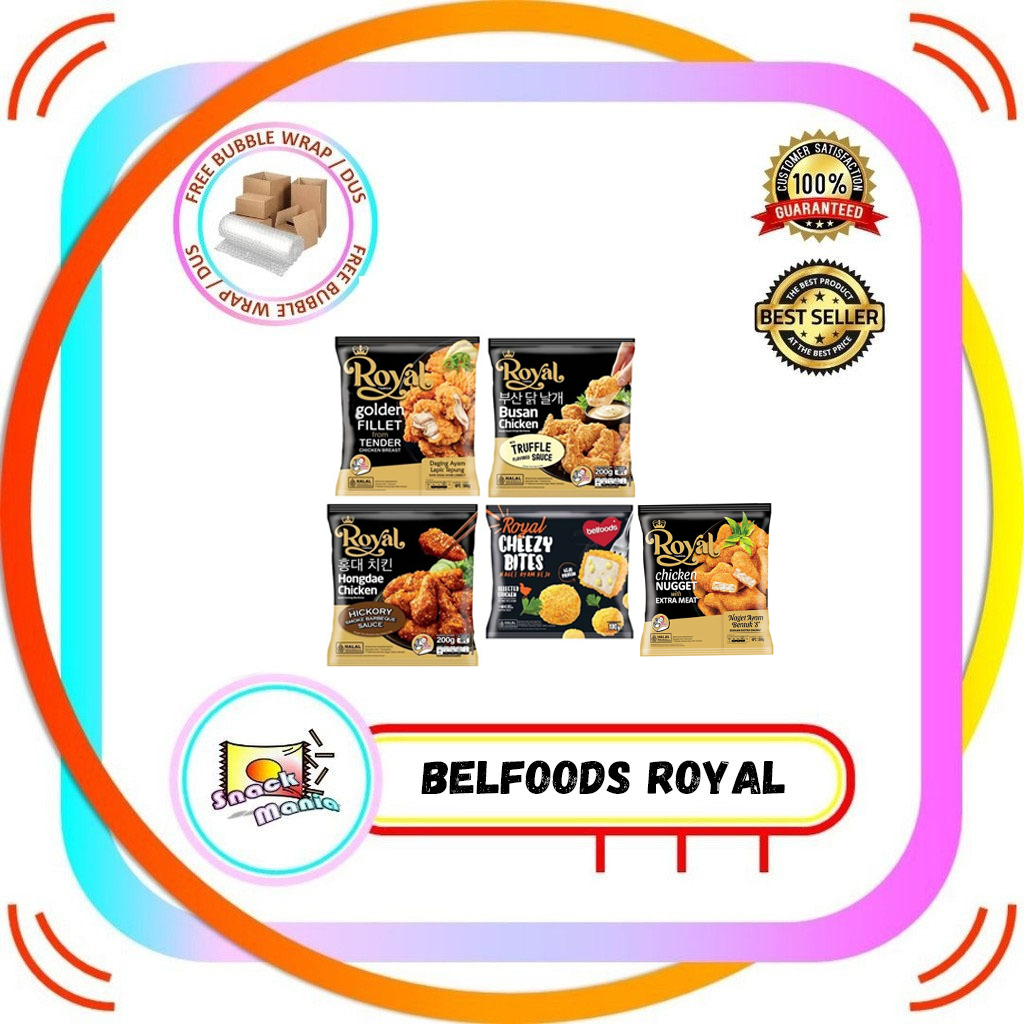 

Belfoods Royal Cheezy | Busan | Hongdae | Golden Chicken ~ 250 gr