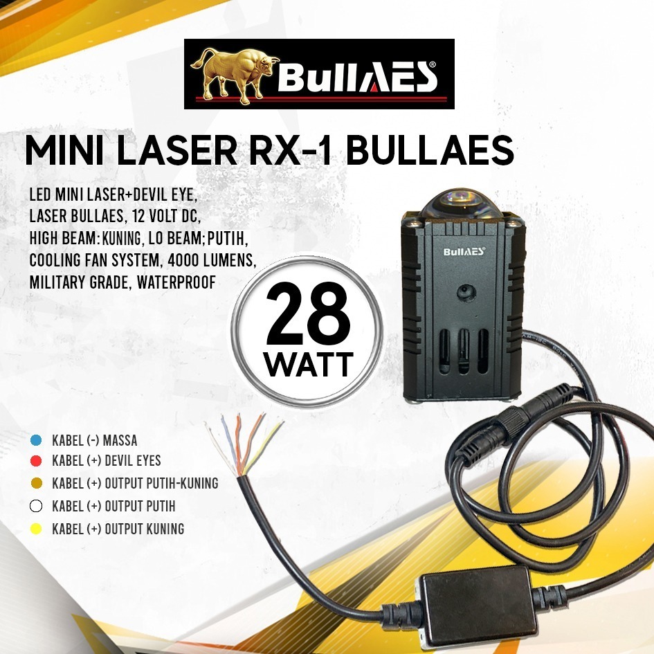 Mini Laser Bullaes RX 1 28 Watt Bullaes RX1 28 Watt mini Laser
