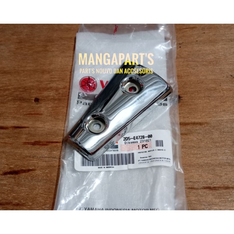 TAMENG PELINDUNG COVER KNALPOT DEPAN KECIL NOUVO Z ORI YAMAHA 2D5-E4728-00