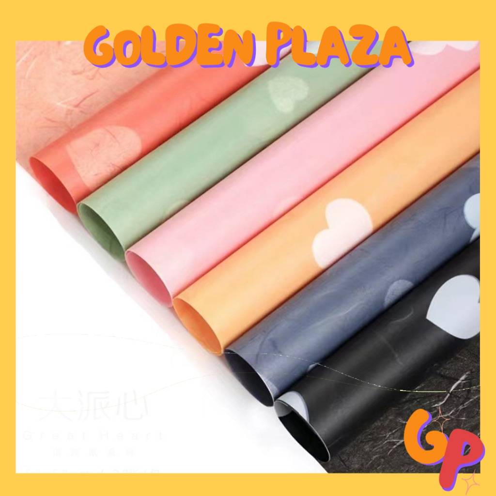 

(1 PACK ISI 20 LEMBAR) Kertas Bunga Florist Motif Love Kertas Bunga Buket Cellophane Florist Flower Wrapping Paper KB6091