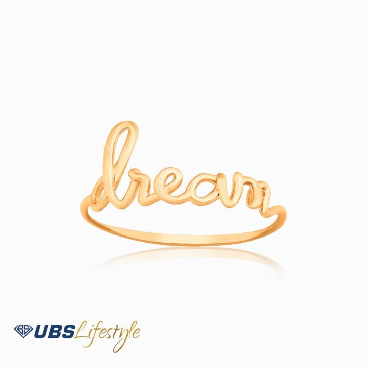 Cincin linea dream blessed UBS gold wish linea