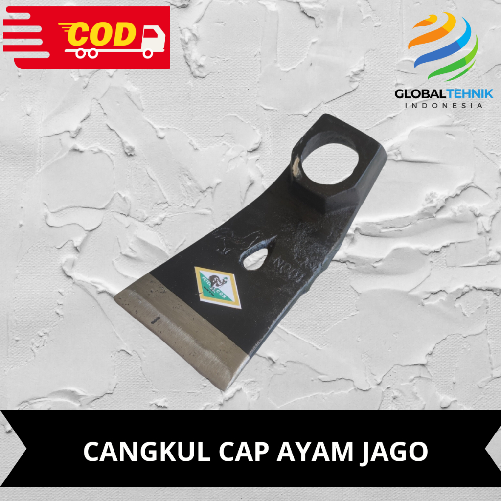 Petel Baja Rimbas Kayu Cap Jago Bahan Baja Pacul Kayu Cangkul Tanah