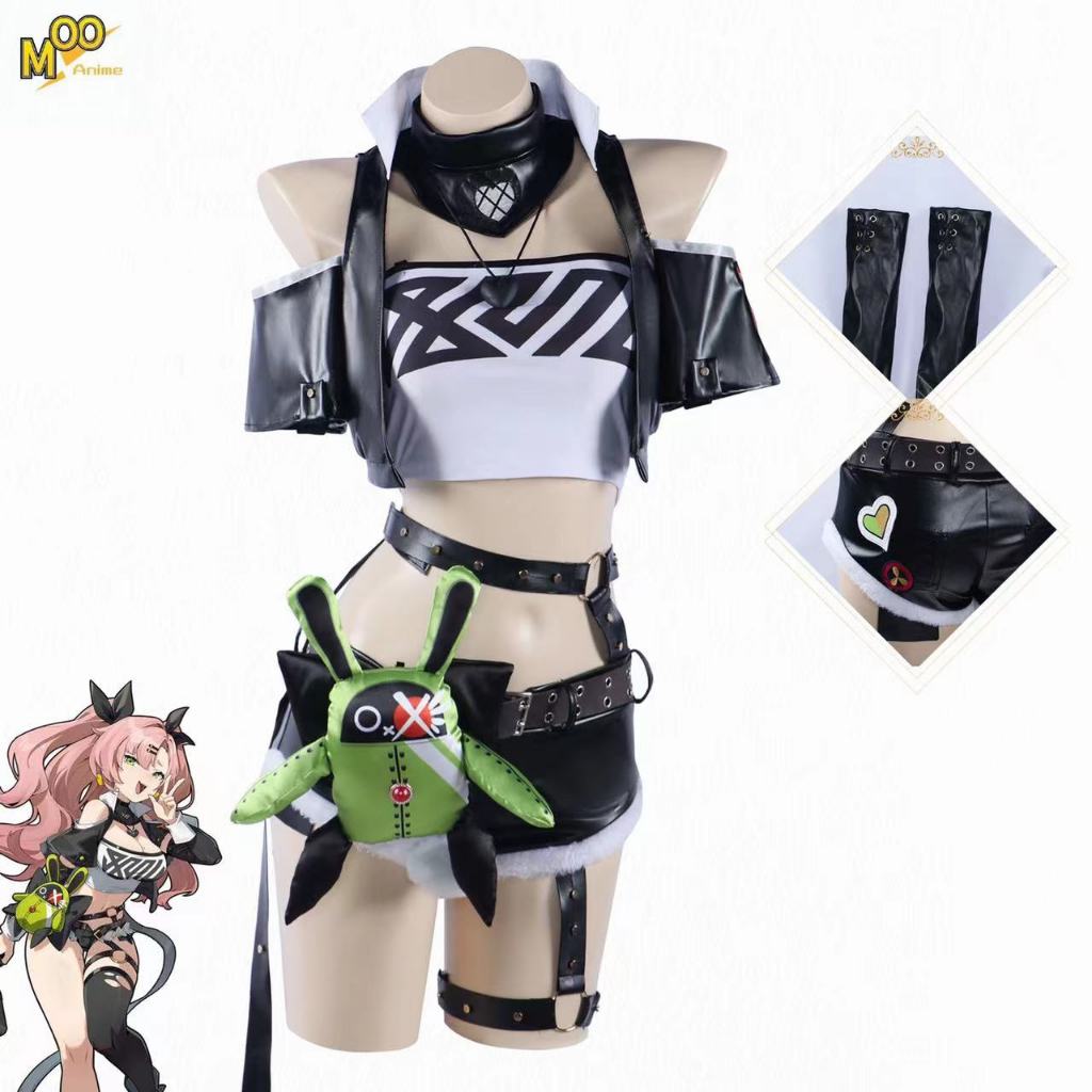 Zenless Zone Zero cosplay costume Gentle House Nicole Demara cosplay costume and wig and shoes