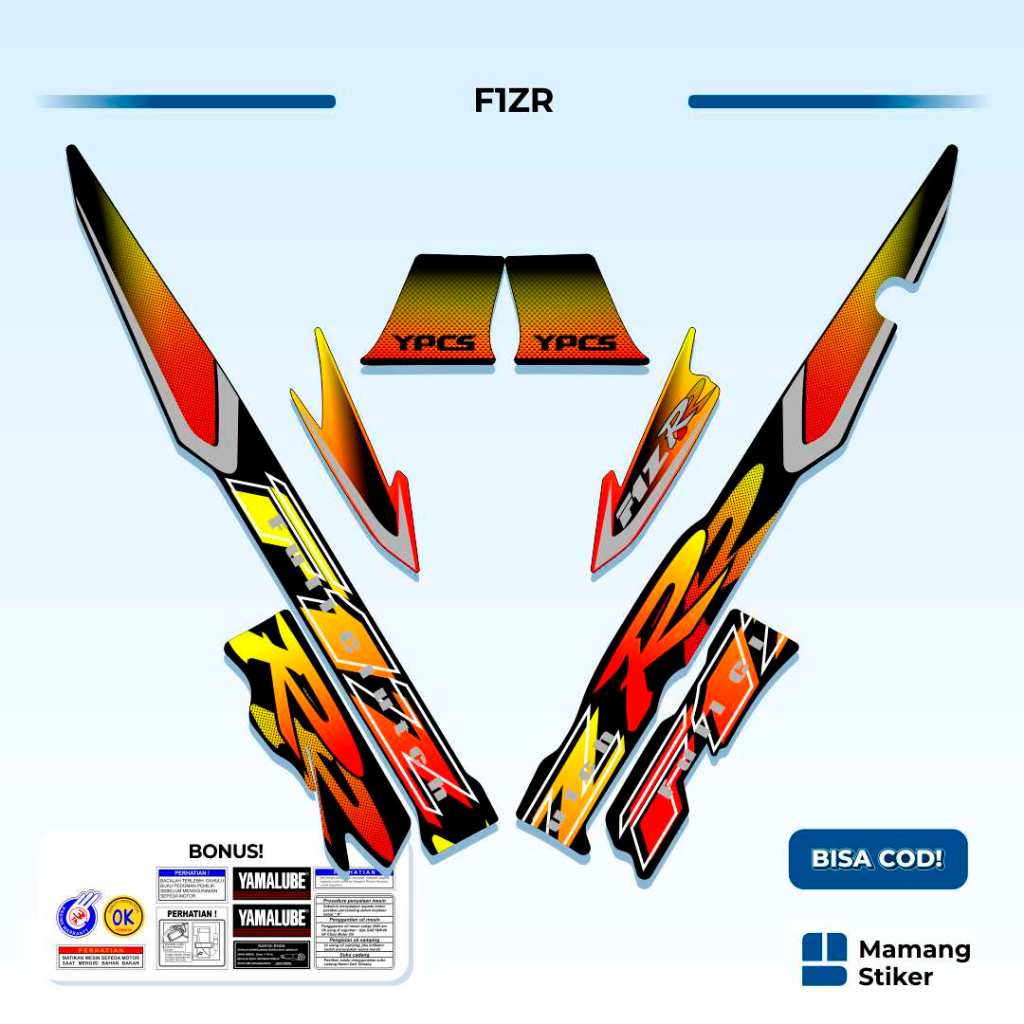 Striping Yamaha F1ZR Variasi (16) FIZ R FIZR Original 1997 1998 1999 2000 2001 2002 2003 2004 Ardath