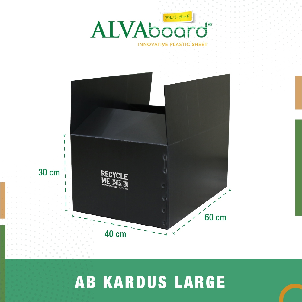 

Kardus Packaging ALVAboard Box Pengiriman Large Ukuran 60x40x30 cm (P x L x T)