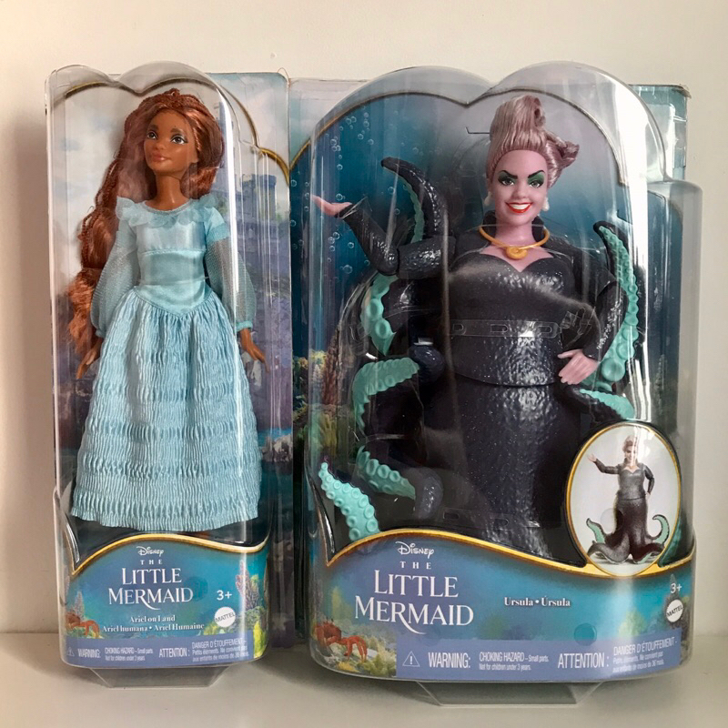 Paket 2 Boneka Ariel The Mermaid dan Ursula
