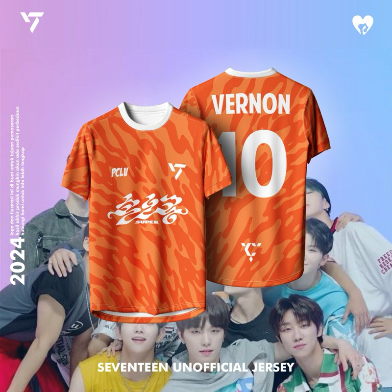 JERSEY SEVENTEEN // JERSEY KPOP // SEVENTEEN TSHIRT // KAOS SEVENTEEN (Pre Order) - @preciouslove.co
