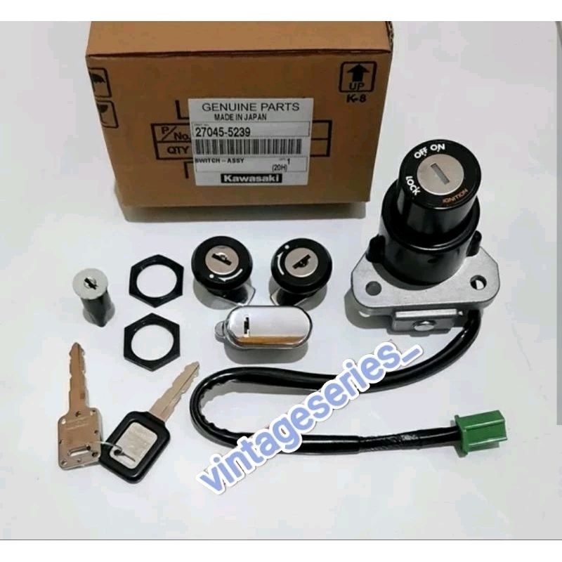kunci kontak set Assy ninja ss r original kunci helmet ninja r ss original 27045-5239 / 27005-1176