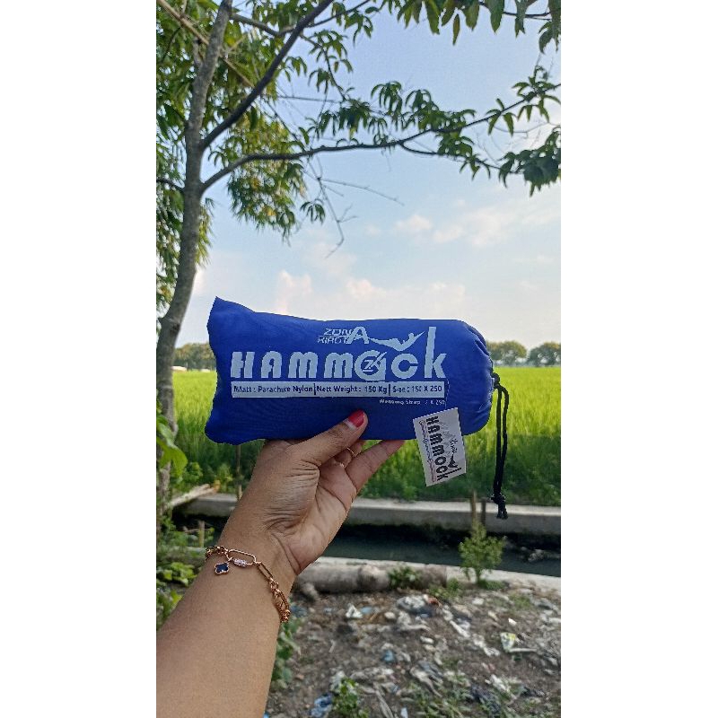 PROMO HAMMOCK ZONA KIROTA/ HAMMOCK 150KG / HAMMOCK DEWASA / HAMMOCK UNTUK 2 ORANG / HAMMOK / HAMMOCK