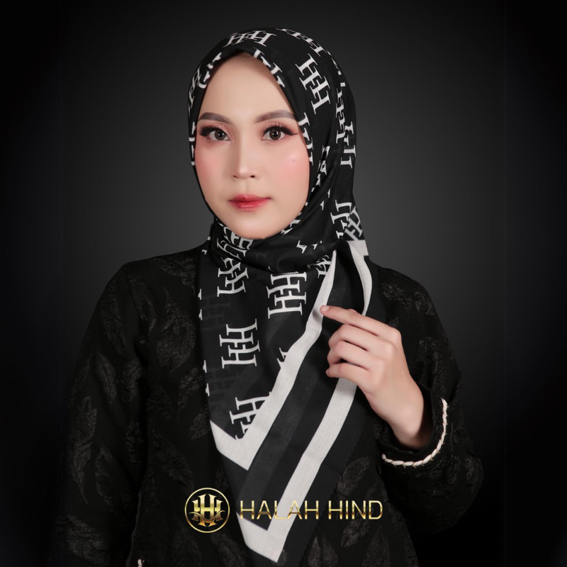 HALAH HIND - MONOGRAM PATTERN SCARF HH SERIES