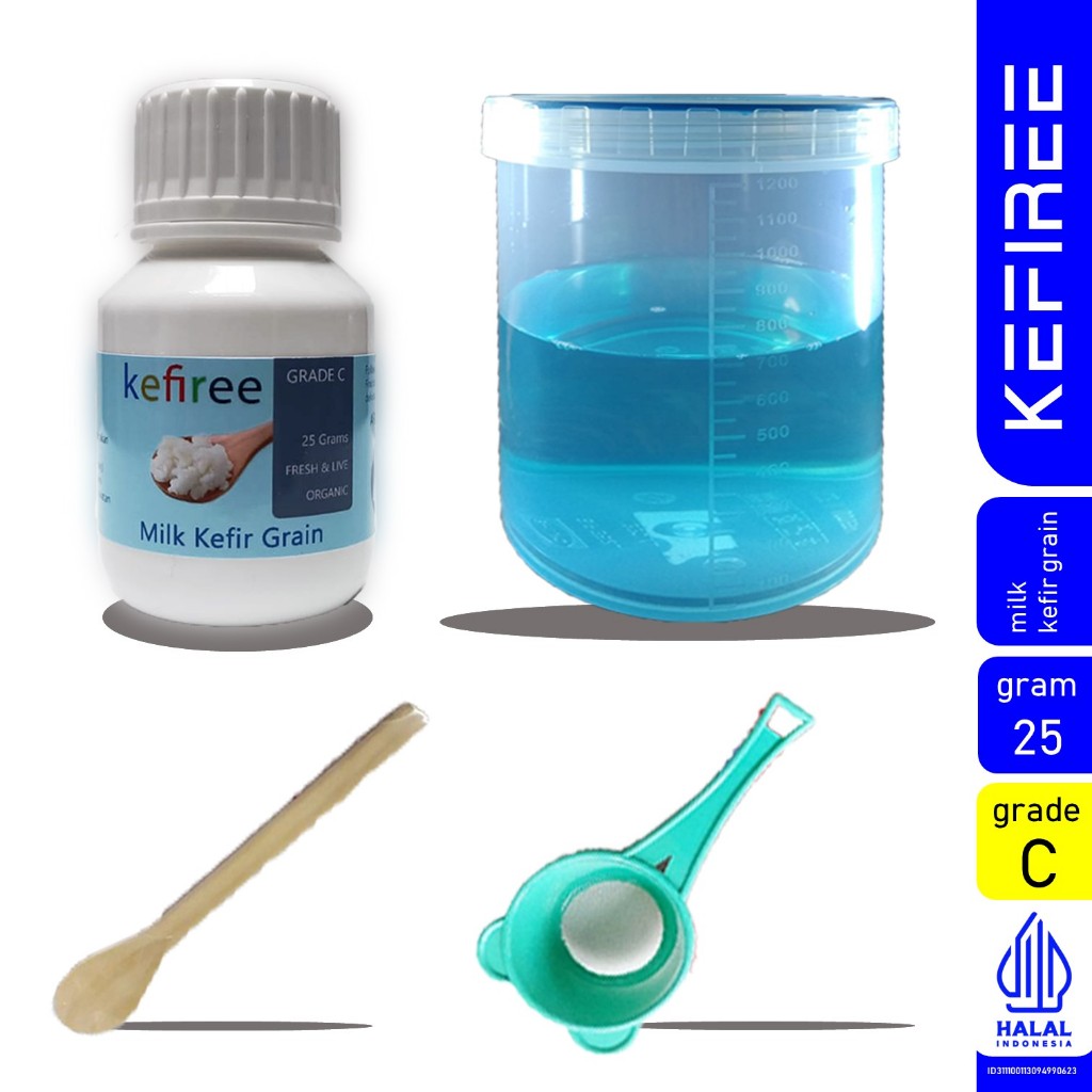 

Bibit Kefir - Kefir Grain - Prime Kefiree Kit - Grade C - 25 gram