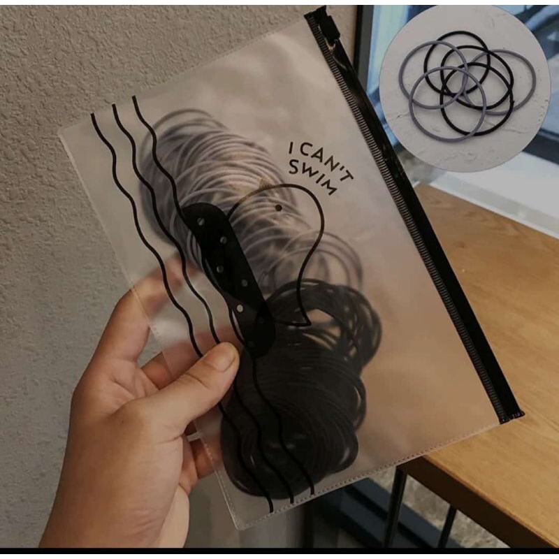 Ikat Rambut Karet Polos Elastis Gaya Korea/Karet Gelang/Kuncirab Rambut Wanita isi 100