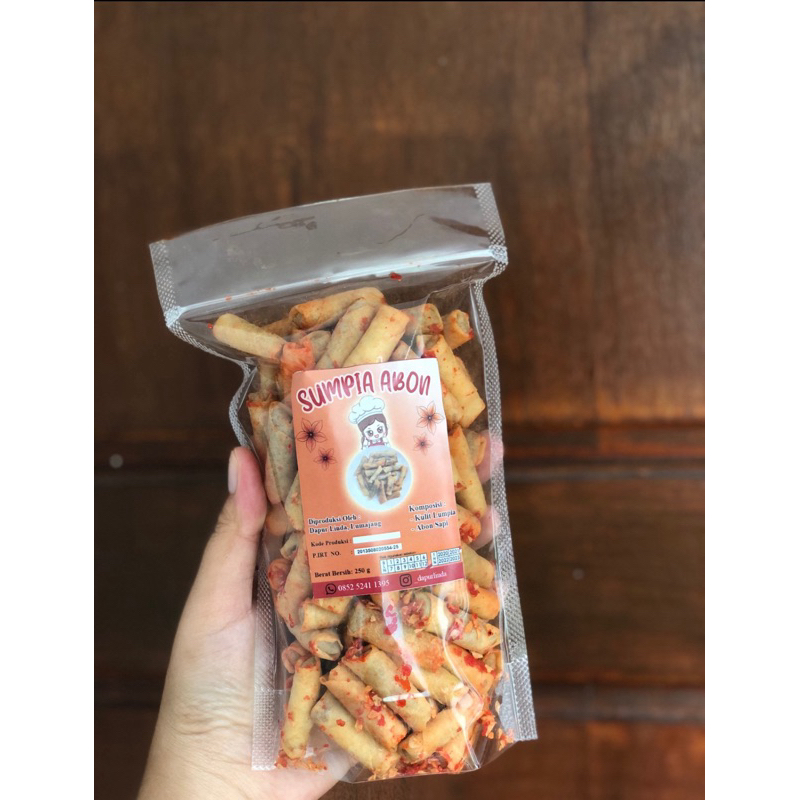 

sumpia abon sambel dower / sumpia / sumpia abon / cemilin jajananku