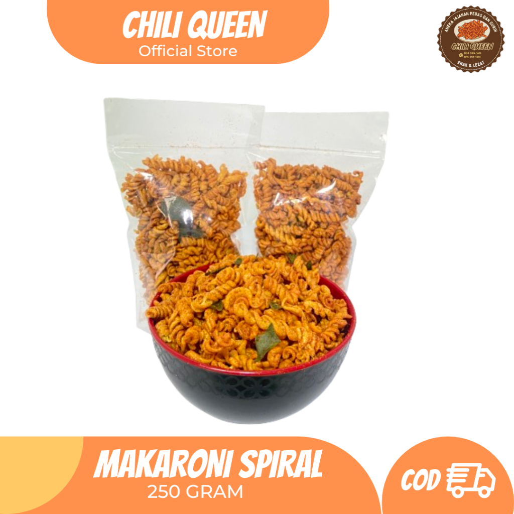 

Makaroni Spiral 250 gram Pedas Daun Jeruk /Cemilan /Makaroni /Makaroni Pedas /Jajanan Viral