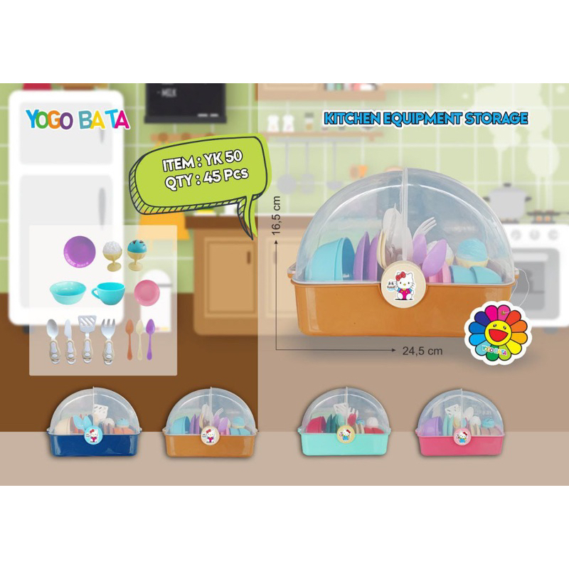 MAINAN RAK PIRING GELAS KITCHEN STORAGE KITCHEN SET