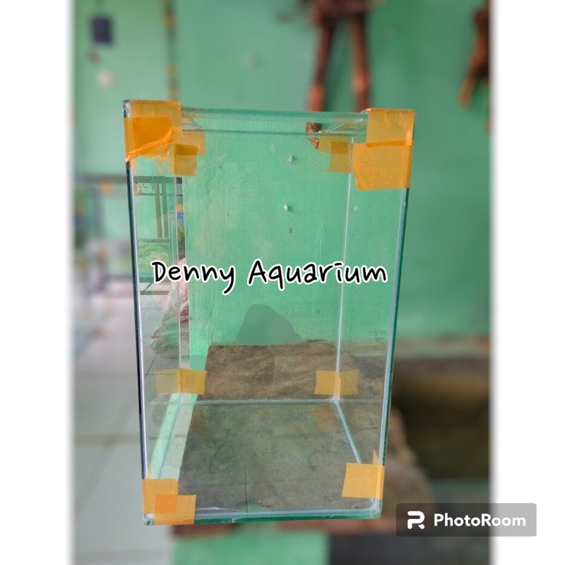 Aquarium kaca ukuran 30 x 30 x 50cm