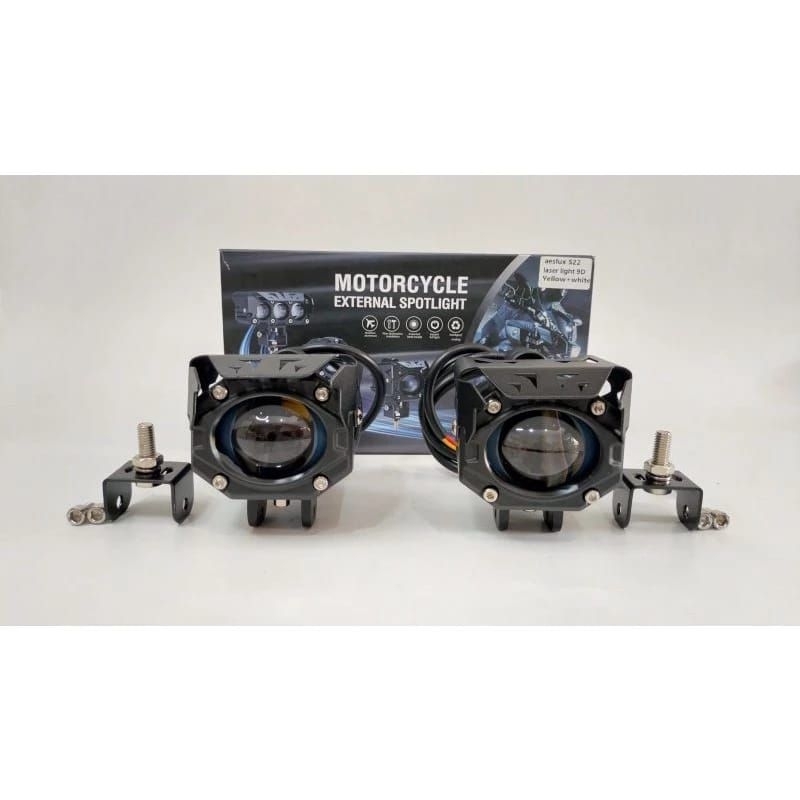 AESLUX LAMPU SOROT TEMBAK AESLUX S22 LED LASER GUN 9D PUTIH KUNING