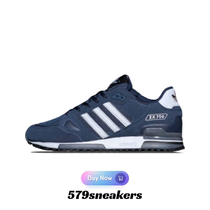 Sepatu Sneakers Adidas ZX750 Navy White 100% Original - Sepatu Adidas Zx 750 Original