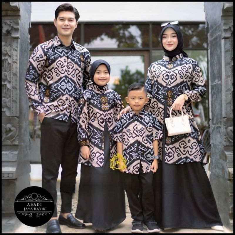 Sarimbit Keluarga 2025 Lebaran New Cardiy Series Batik Couple keluarga Terbaru Pasangan Ayah Ibu Dan