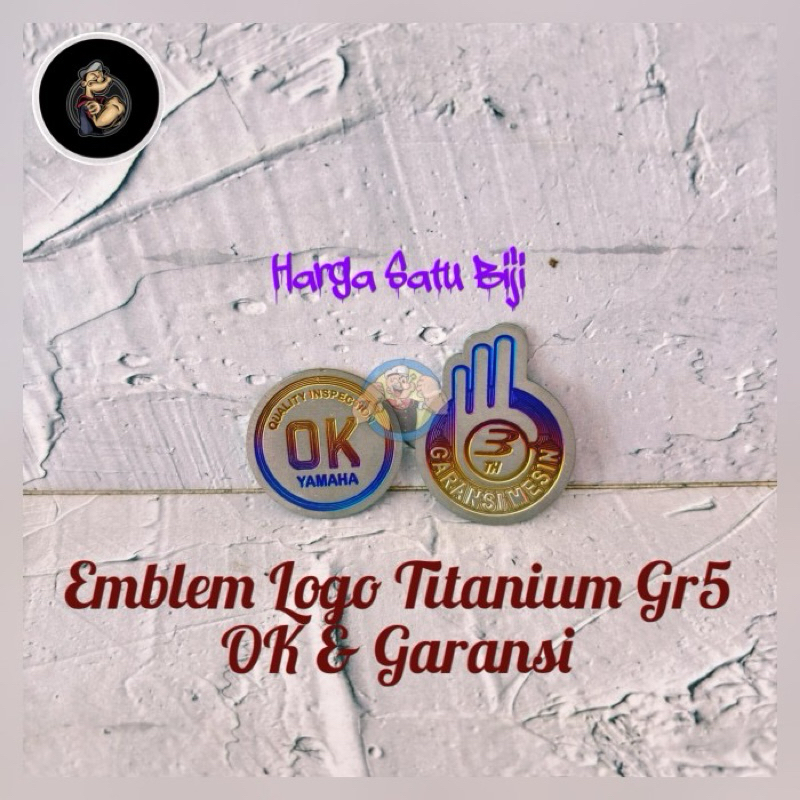 Emblem Titanium Logo Yamaha