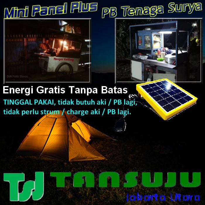 Mini Panel Plus Mini Generator Listrik PowerBank Tenaga Surya