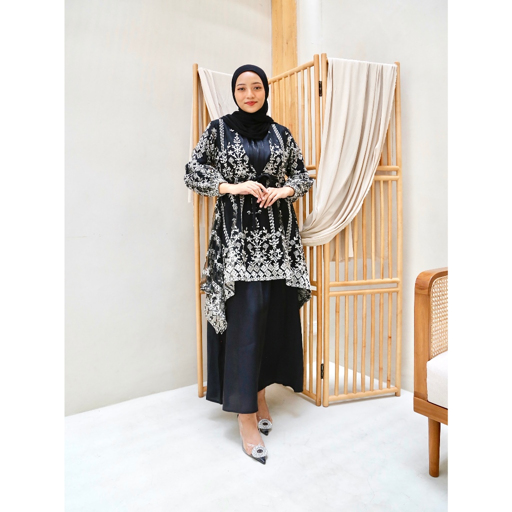 Samara One Set | Zhafira Dress | Gamis Lebaran | Gamis Kekinian | Gamis Premium