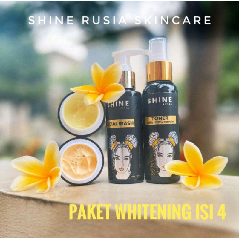 WHITENING PACKAGE SHINE RUSIA SEMUA JENIS KULIT BPOM