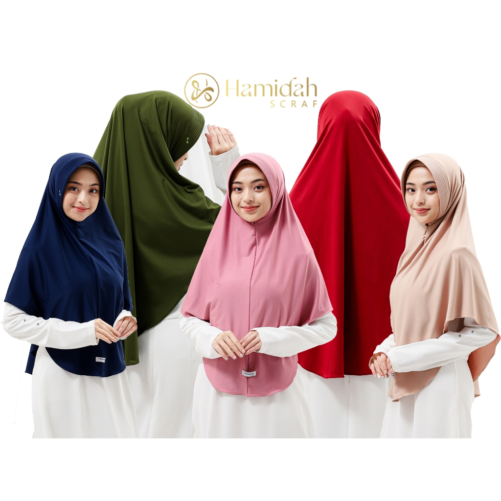 Hamidah - Hijab Adeeva Bergo size XL Hamidah/Bergo Hamidah Pad Panjang