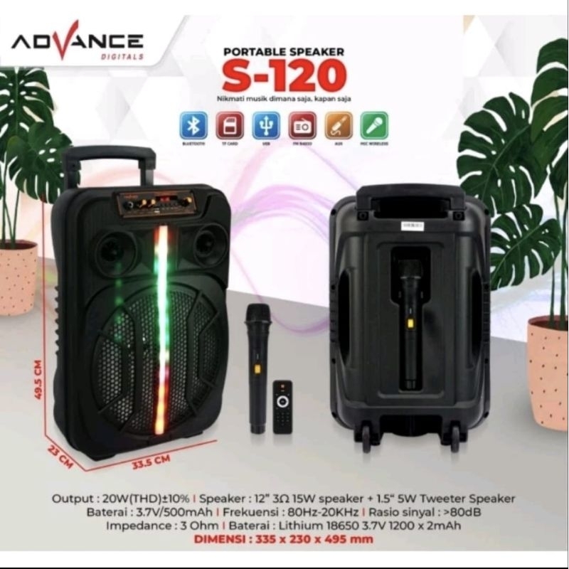 Speaker Advance S-120 Speaker Meeting BLUETOOTH Suara MANTAP