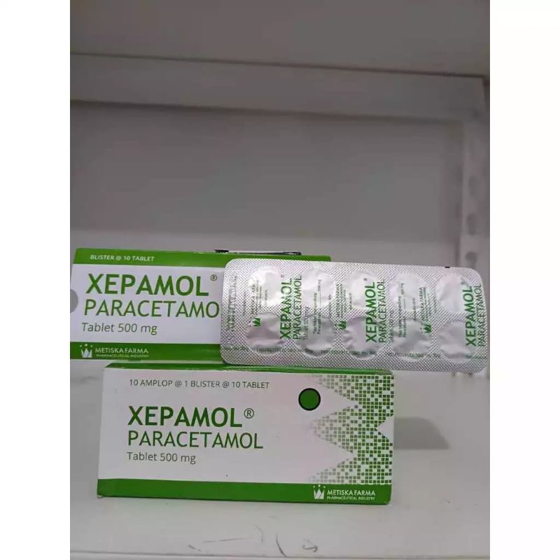 Xepamol (Paracetamol 500mg) 1 Strip Isi 10 Tablet