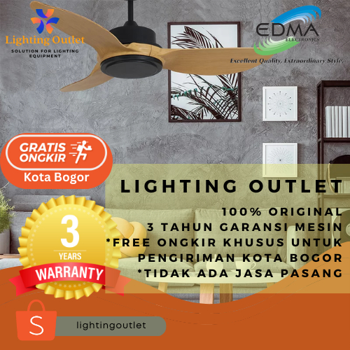 Kipas Angin Gantung Plafon MT Edma 42" Regatta Remote Control
