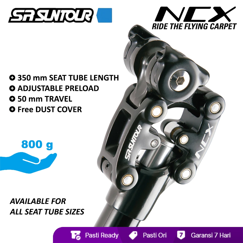 SR Suntour NCX Suspension Seatpost Tiang Suspensi 27,2 28,6 30,9 31,6 Seatpost Empuk Seatpost Genjot