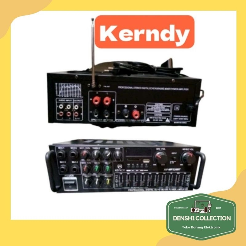 Amplifier Bluetooth EQ Kerndy Av 326bt Audio Amplifier Karaok Home Theater 2000W KERNDY AV-326BT