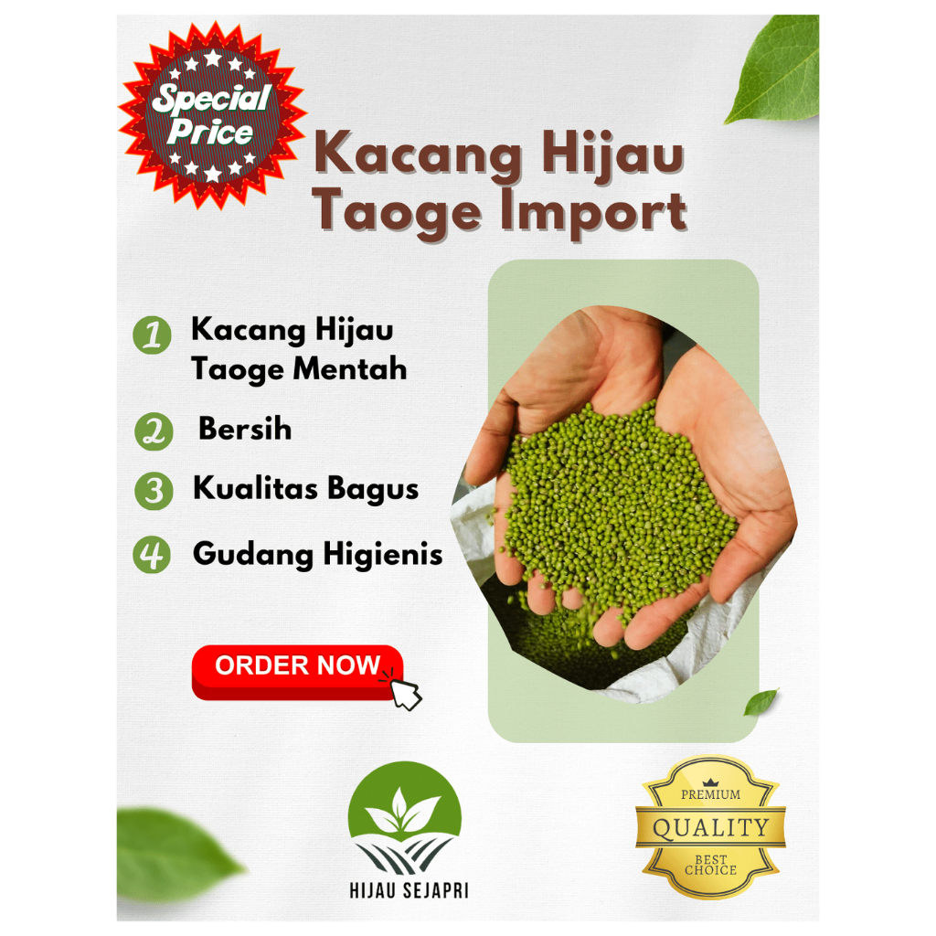 

Kacang Hijau Taoge Afrika Super Permium Bibit Toge Ijo besar 1 Kg