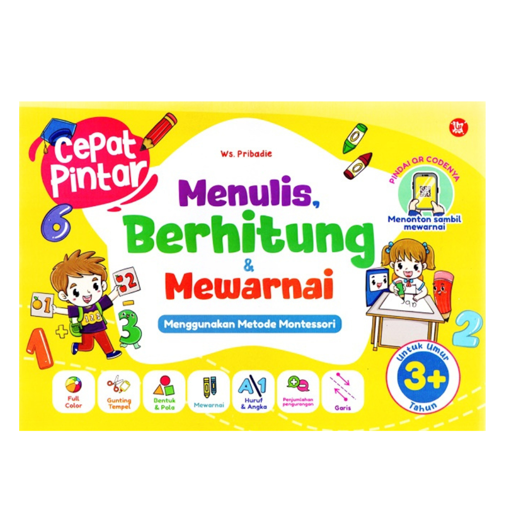 AKTIVITAS BELAJAR UNTUK ANAK CEPAT PINTAR - MENULIS BERHITUNG & MEWARNAI