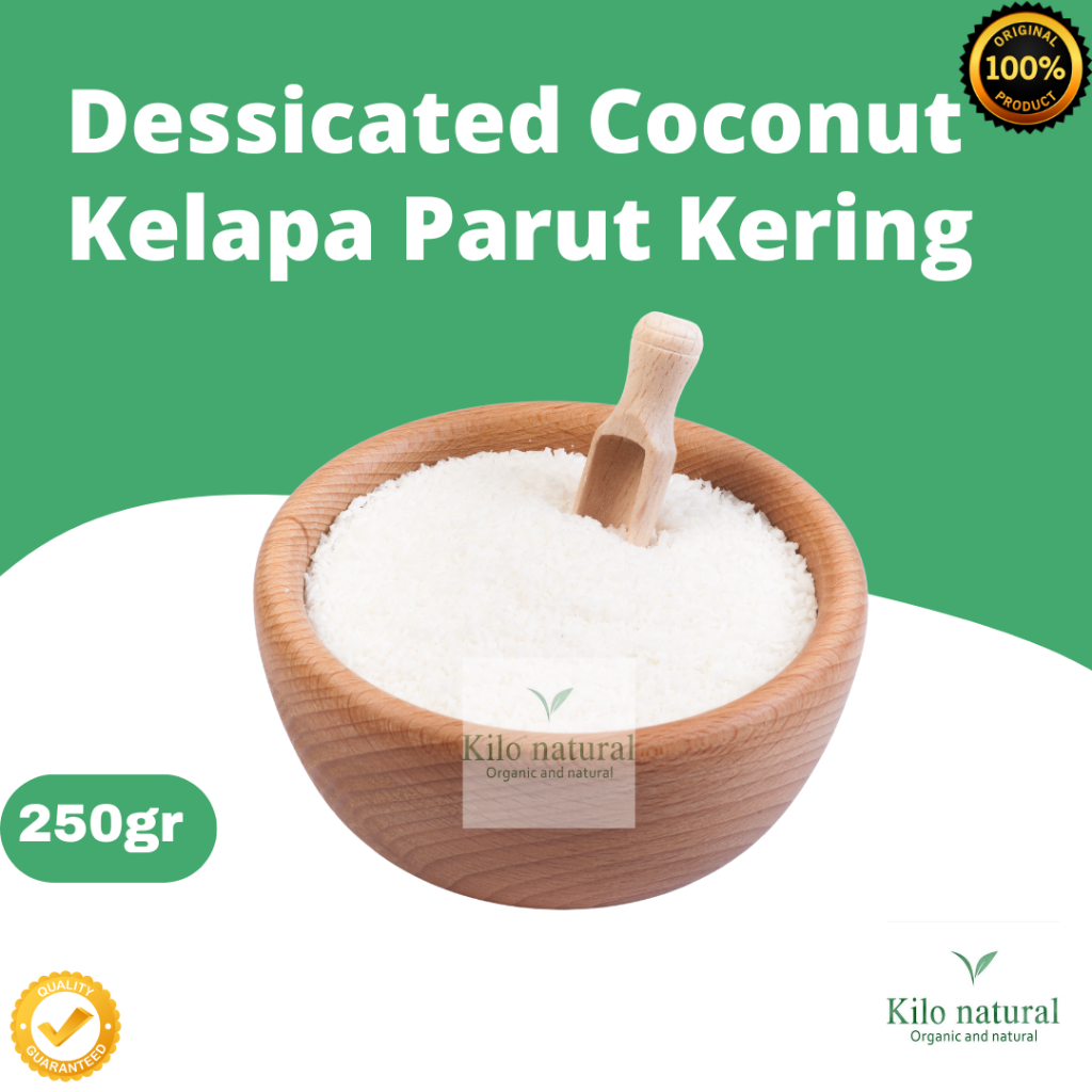 

Dessicated Coconut 250gr / Kelapa Parut Kering 250gram